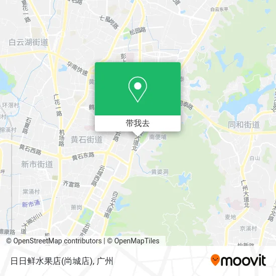 日日鲜水果店(尚城店)地图