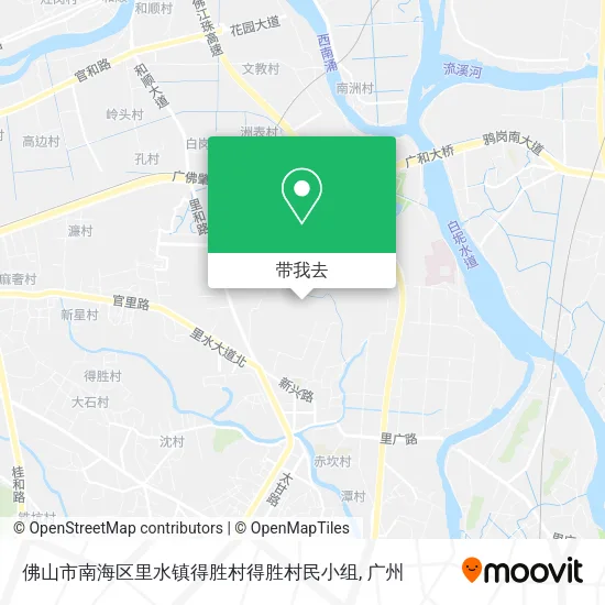 佛山市南海区里水镇得胜村得胜村民小组地图