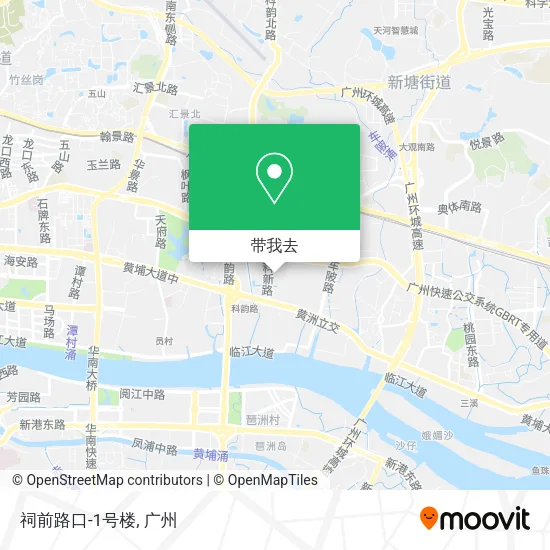 祠前路口-1号楼地图