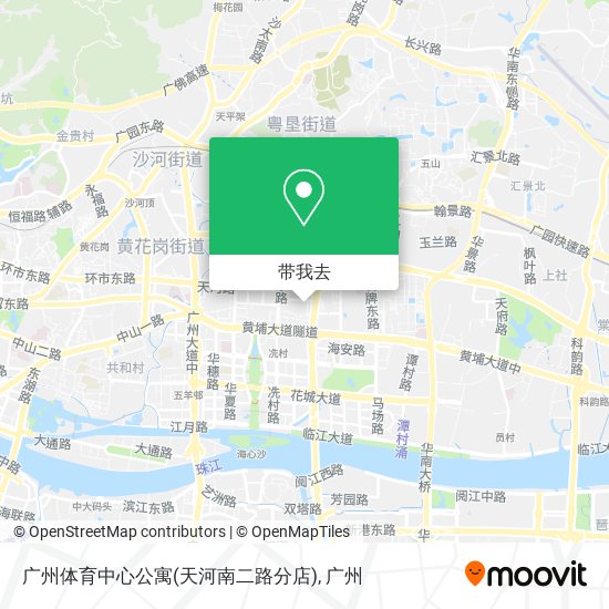 广州体育中心公寓(天河南二路分店)地图