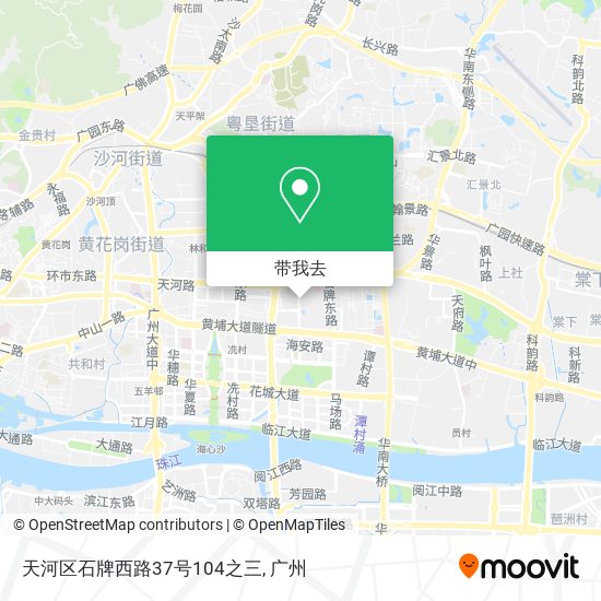 天河区石牌西路37号104之三地图