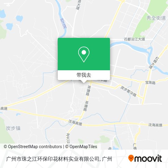 广州市珠之江环保印花材料实业有限公司地图