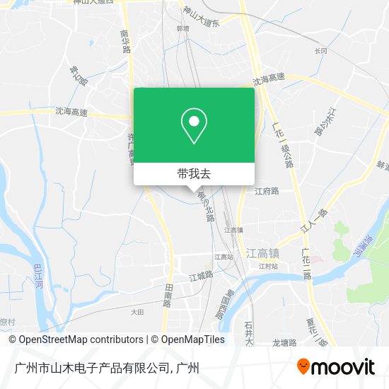 广州市山木电子产品有限公司地图