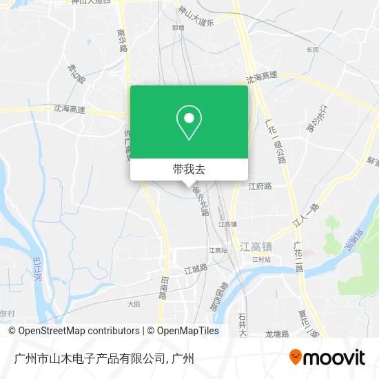 广州市山木电子产品有限公司地图