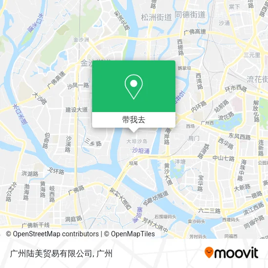 广州陆美贸易有限公司地图