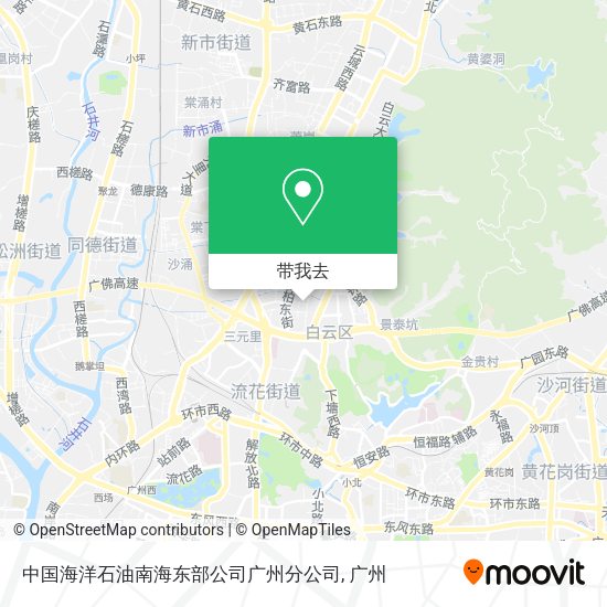 中国海洋石油南海东部公司广州分公司地图