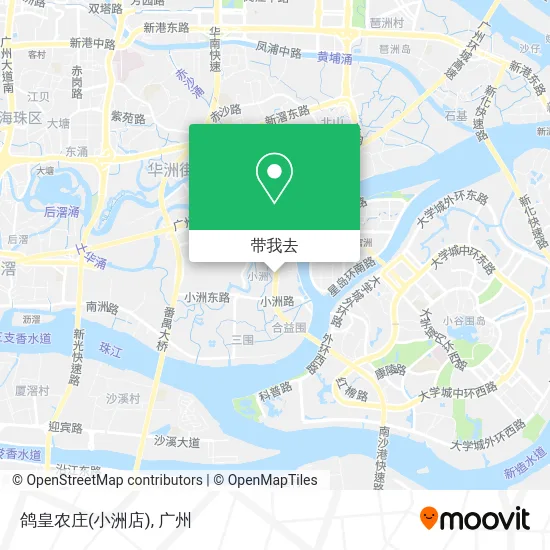 鸽皇农庄(小洲店)地图