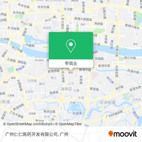 广州仁仁医药开发有限公司地图