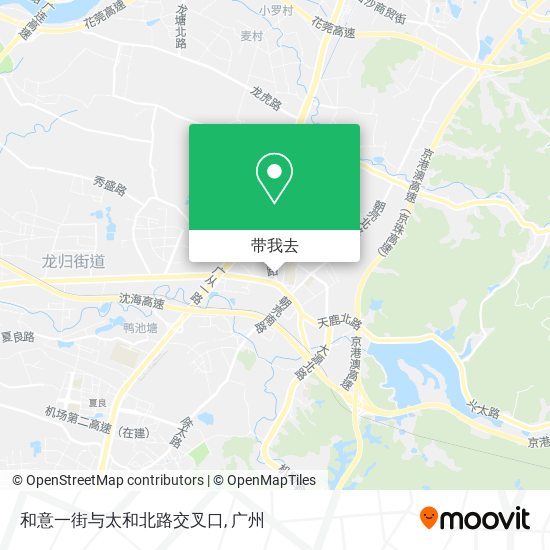 和意一街与太和北路交叉口地图