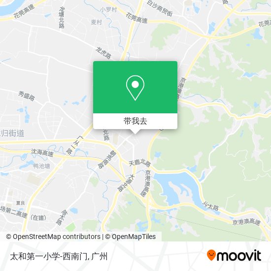 太和第一小学-西南门地图