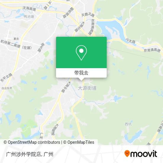 广州涉外学院店地图