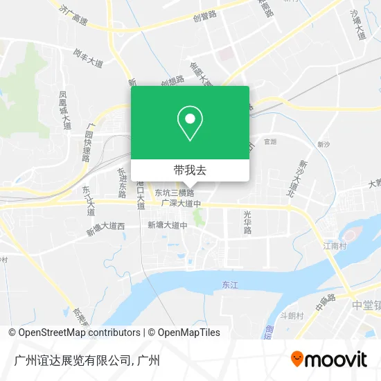 广州谊达展览有限公司地图