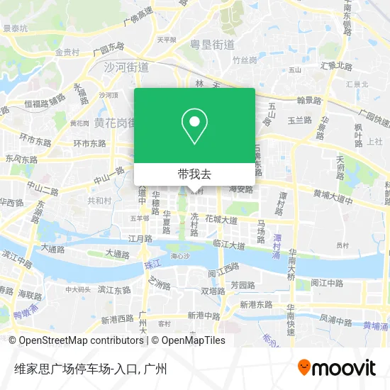 维家思广场停车场-入口地图