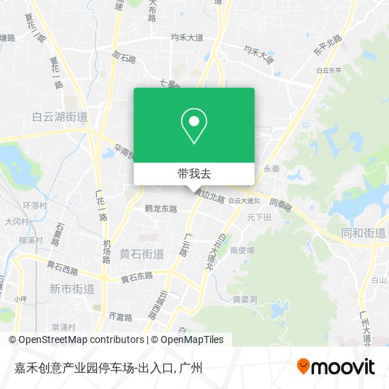 嘉禾创意产业园停车场-出入口地图
