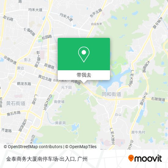 金泰商务大厦南停车场-出入口地图