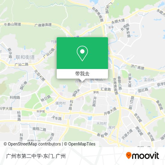 广州市第二中学-东门地图