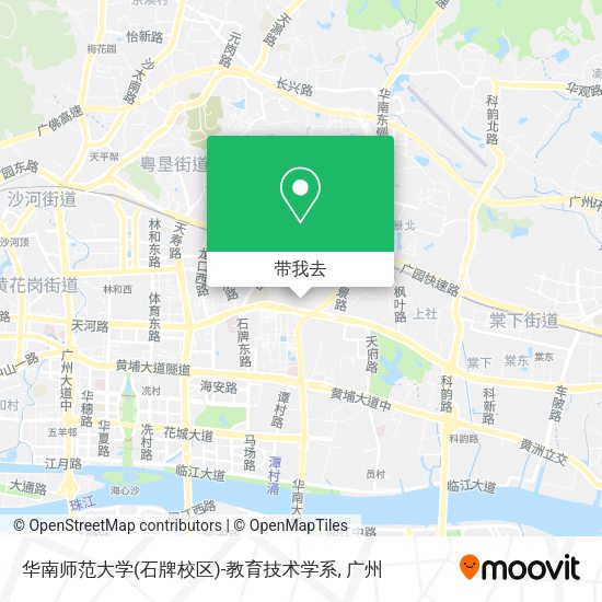 华南师范大学(石牌校区)-教育技术学系地图