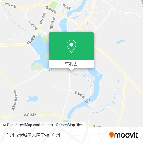 广州市增城区东园学校地图