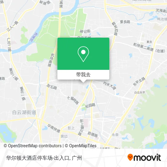 华尔顿大酒店停车场-出入口地图