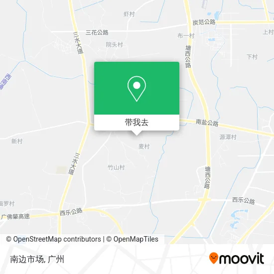 南边市场地图