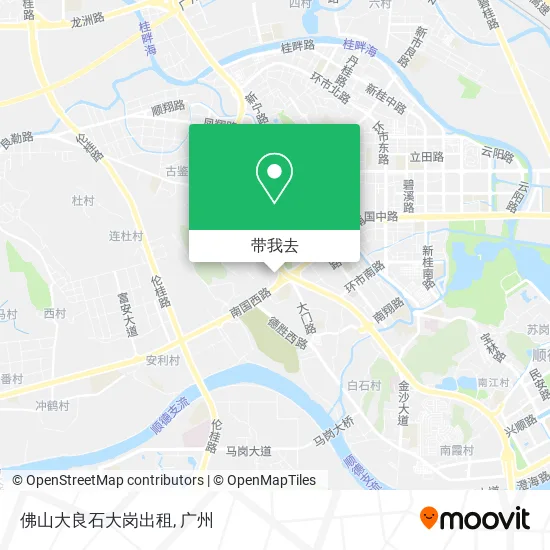 佛山大良石大岗出租地图