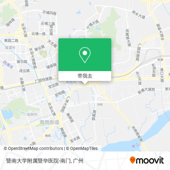 暨南大学附属暨华医院-南门地图