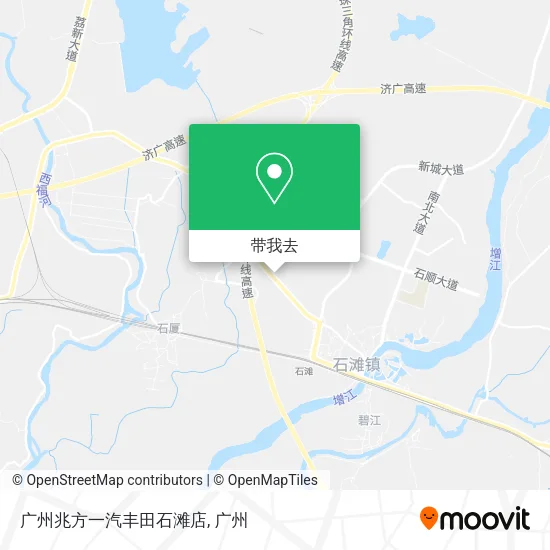 广州兆方一汽丰田石滩店地图