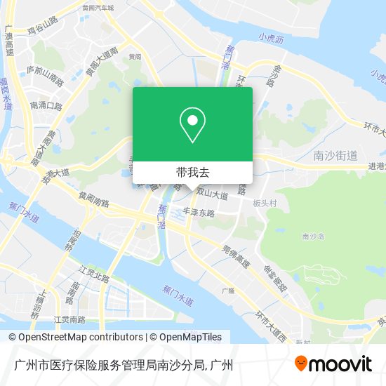 广州市医疗保险服务管理局南沙分局地图