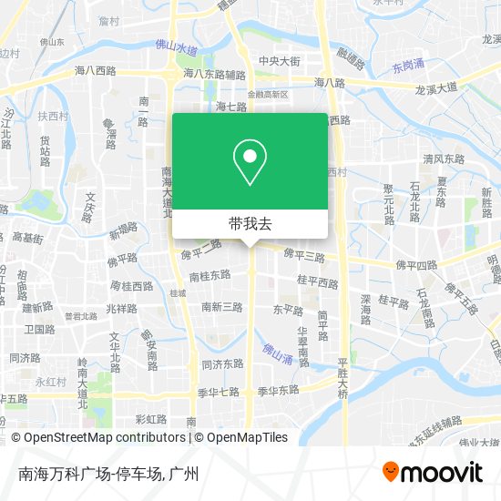 南海万科广场-停车场地图