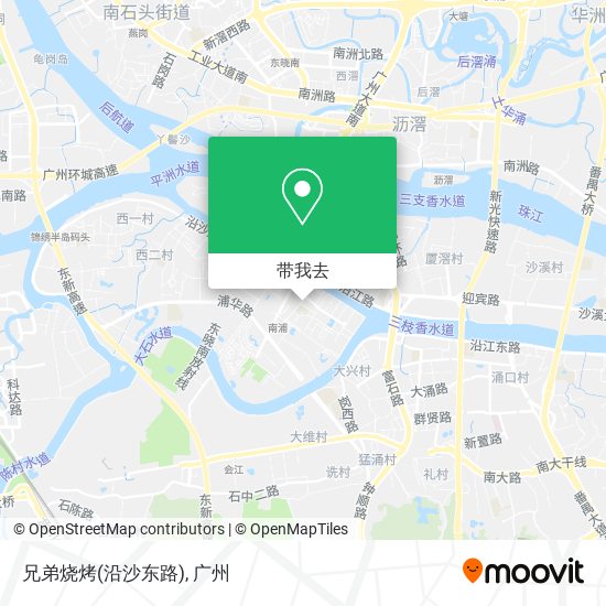 兄弟烧烤(沿沙东路)地图