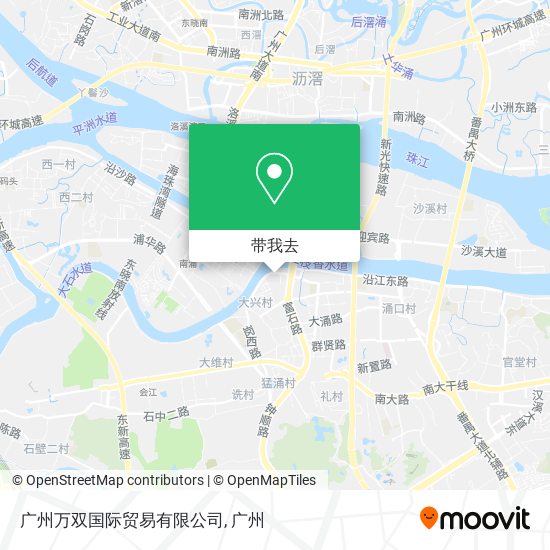 广州万双国际贸易有限公司地图