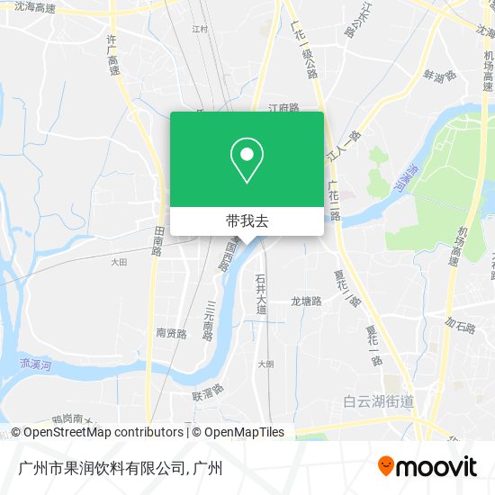 广州市果润饮料有限公司地图