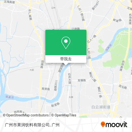 广州市果润饮料有限公司地图