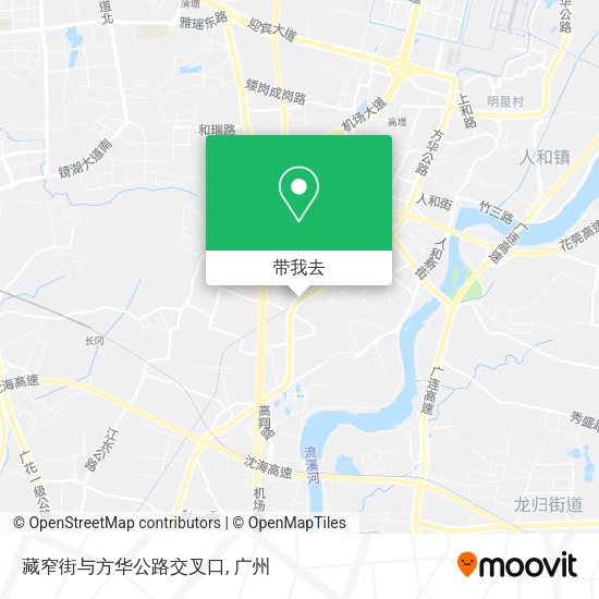 藏窄街与方华公路交叉口地图