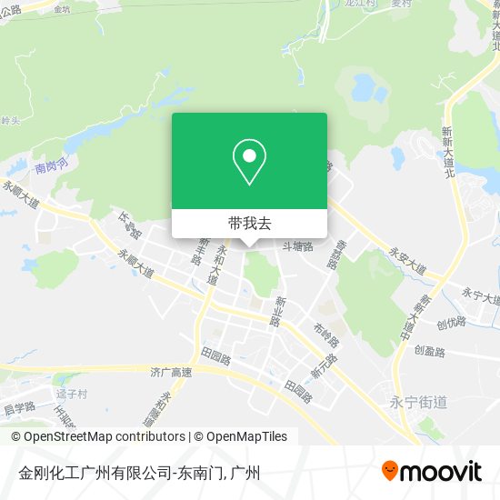 金刚化工广州有限公司-东南门地图
