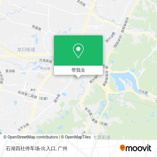 石湖四社停车场-出入口地图