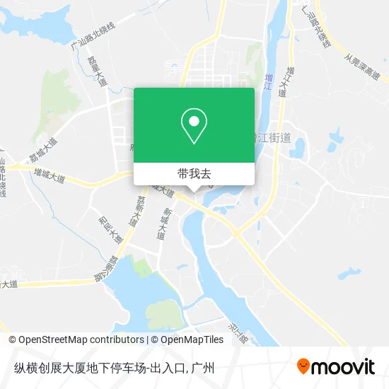 纵横创展大厦地下停车场-出入口地图