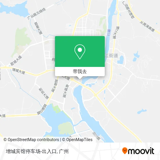 增城宾馆停车场-出入口地图