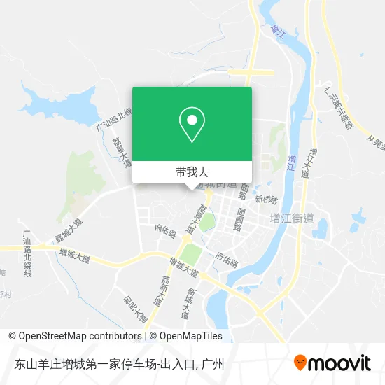 东山羊庄增城第一家停车场-出入口地图