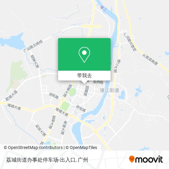 荔城街道办事处停车场-出入口地图