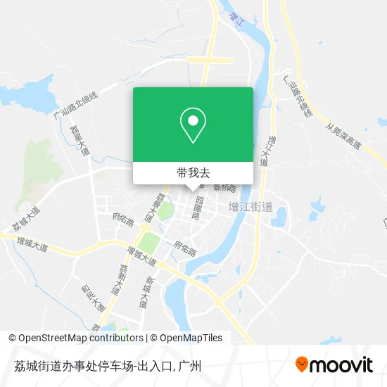 荔城街道办事处停车场-出入口地图