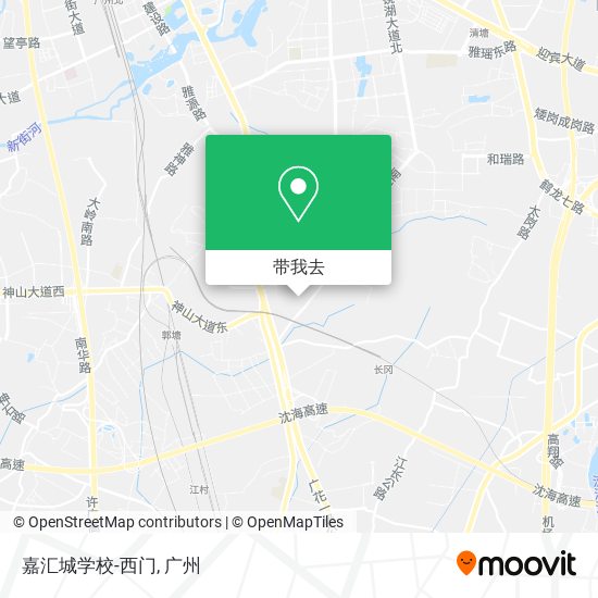 嘉汇城学校-西门地图