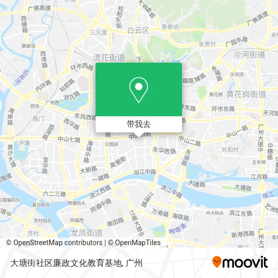大塘街社区廉政文化教育基地地图
