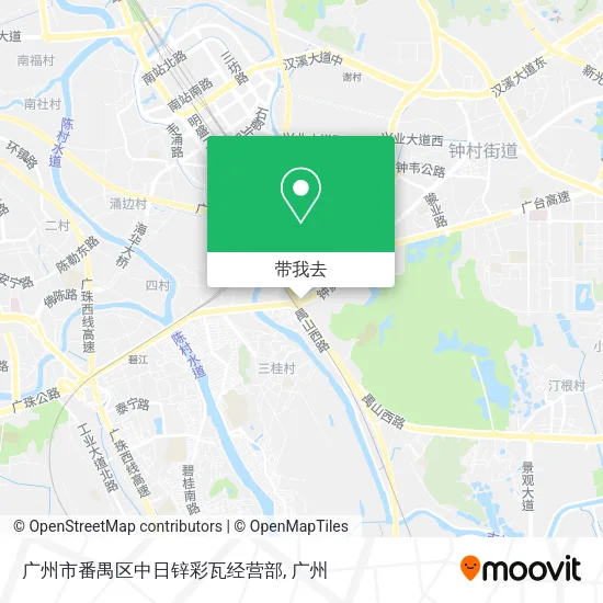 广州市番禺区中日锌彩瓦经营部地图