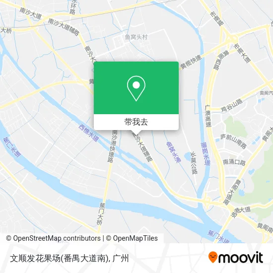 文顺发花果场(番禺大道南)地图