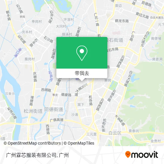 广州霖芯服装有限公司地图