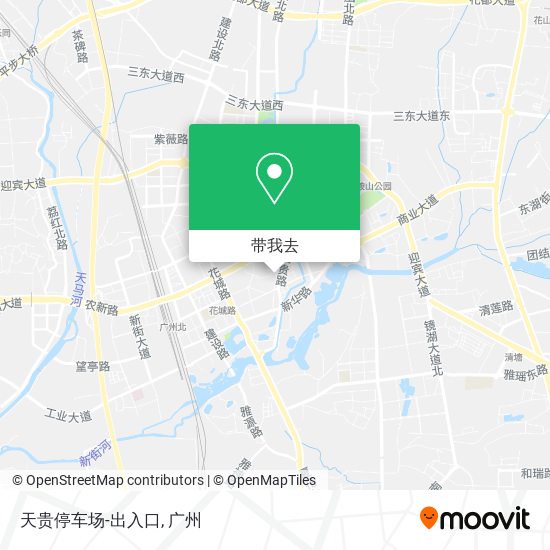 天贵停车场-出入口地图