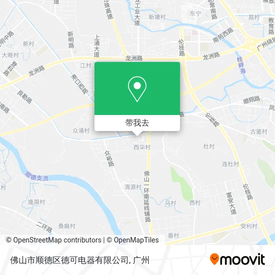 佛山市顺德区德可电器有限公司地图