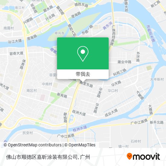 佛山市顺德区嘉昕涂装有限公司地图