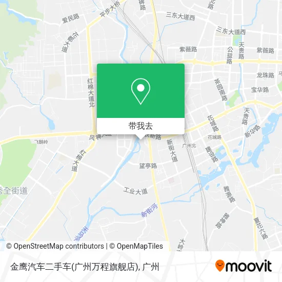 金鹰汽车二手车(广州万程旗舰店)地图